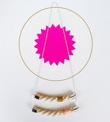 Image of Boatswain Necklace *PeachChartreuse*