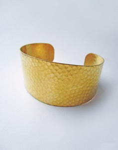 Image of Theia Hammered Brass Cuff