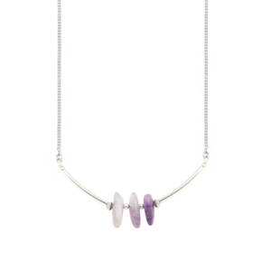 Image of Pai. Three Point Amethyst Necklace
