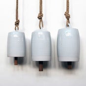Image of Porcelain Thrown Bells with Clear Glaze