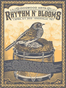 Image of Rhythm N' Blooms festival poster