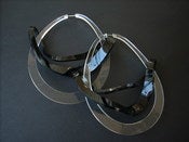 Image of Yasmin Earrings Black/Clear
