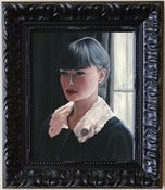 Image of Black Cape Original Framed Painting 8x10