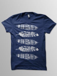 Image of Feather Tee (Blue)
