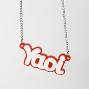 Image of Yaoi laser cut necklace