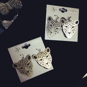 Image of Cheetah Fish Hook Earrings 