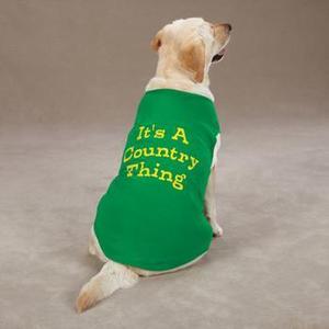 Image of Country Thing Dog Tank by Zack & Zoey - Green