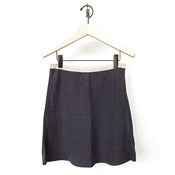 Image of Hartford bias linen skirt - blue