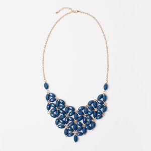 Image of Navy Daisy Tessellate Necklace
