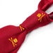 Image of Skull Knit Tie Burgundy