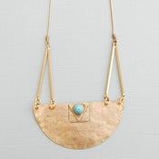 Image of Brass Halfmoon Necklace by Rachel Loves Bob
