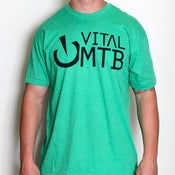 Image of Stack Logo T-Shirt, Heather Kelly Green