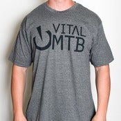 Image of Stack Logo T-Shirt, Heather Charcoal