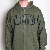 Image of Stack Logo Hoody, Army Heather