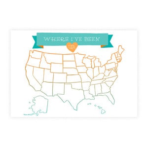 Image of DIY Traveler's USA Map