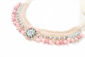 Image of Antique lace statment necklace