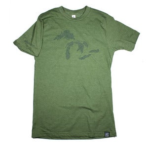 Image of Great Lakes T-Shirt Army Green