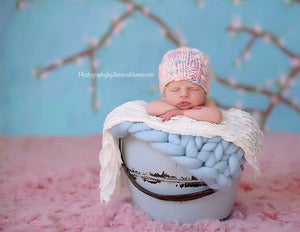 Image of Newborn bloom beanie RTS