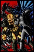 Image of BATMAN vs PREDATOR vs ALIENS - COLORED