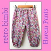 Image of Size 5~Harem Pants~Pastel Paisley
