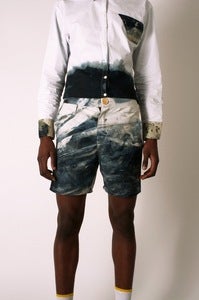 Image of Cotton Single Marble Dyed, Shorts with Deep Pockets