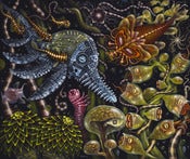 Image of ORIGINAL FRAMED PAINTING: "MICRODONS" 2013