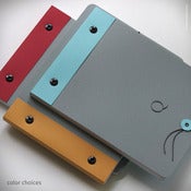 Slate Grey Monogram Notebook {#298}