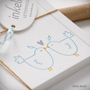 Image of Love Birds Personalized Recipe Cards {#266}