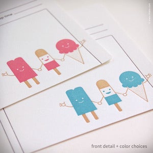 Image of "Cool Friends" Personalized Recipe Cards {#283}