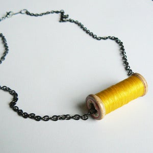 Image of Un-Reel Pendant Necklace - Sunshine Yellow