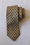Image of Yellow Medallion Print Lily Dache Tie