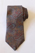 Image of Hardy Amies Brown Paisley Tie
