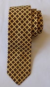 Image of  Yellow Diamond Pattern Cotton Tie