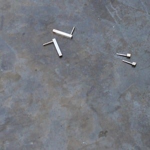 Image of Cube + Cuboid Ear Studs