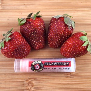 Image of Strawberry <br> Natural Lip Balm .15oz