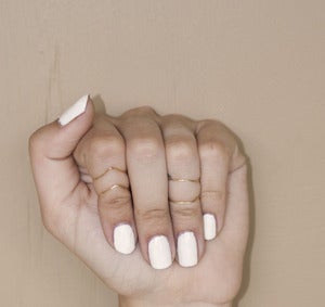 Image of Chevron Midi Rings