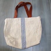 Image of Swedish Blue Striped Tote Bag