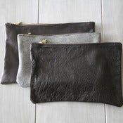 Image of Leather Clutch - Blacks