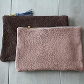 Image of Leather Clutch - Pebbled 