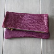Image of Leather Sac - Pebbled Purple