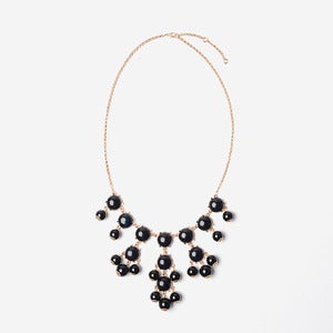 Image of Black Mini Bubble Necklace