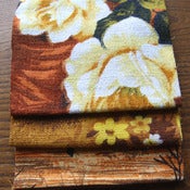 Image of Burleigh Vintage Barkcloth Fabric Scrap Bag