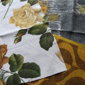 Image of Arthur Vintage Barkcloth Fabric Scrap Bag