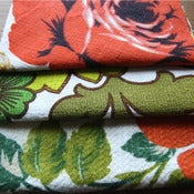 Image of Rakel Vintage Barkcloth Fabric Scrap Bags
