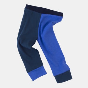 Image of Organic Cotton Jester Leggings - Sky+Emerald