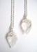 Image of Clear quartz crystal arrowhead necklace.