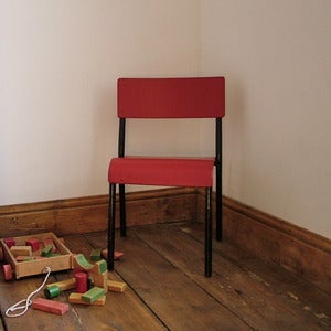 Image of Hand Painted Vintage School Chair