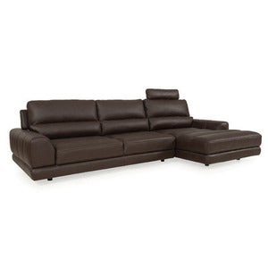 Image of Olympia leather sectional
