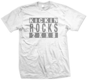 Image of Kickin Rocks T-Shirt (White/Grey)