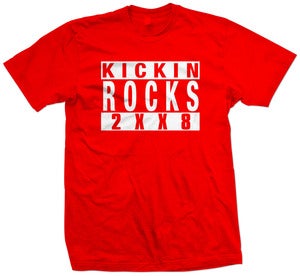 Image of Kickin Rocks T-Shirt (Red/White)